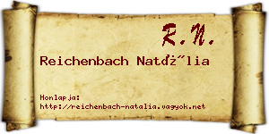 Reichenbach Natália névjegykártya